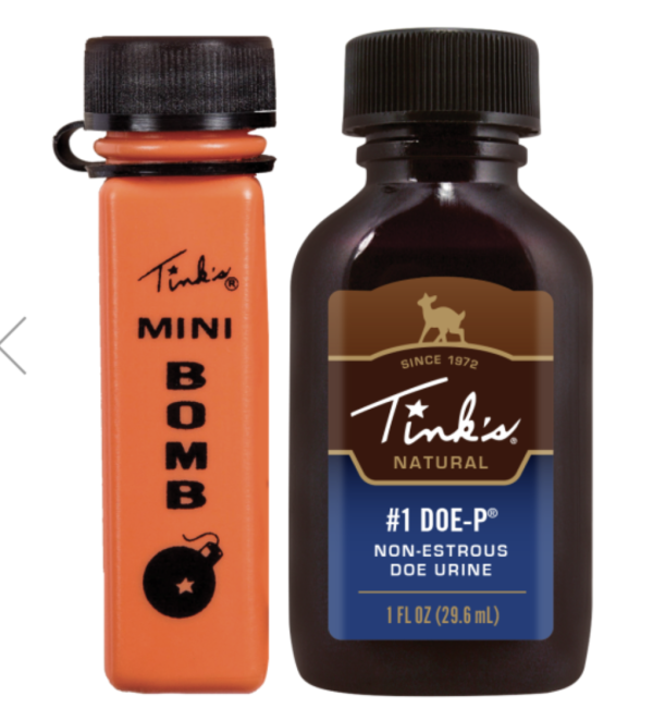 Tink’s #1 Doe-P Non-Estrous Doe Urine ~ 1oz/29.6ml Bottle with Mini Bomb